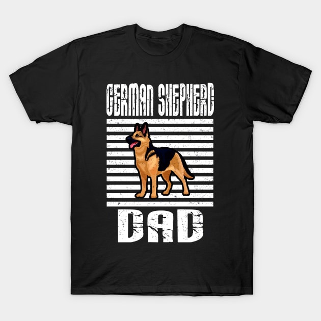 German Shepherd Dad Proud Dogs T-Shirt by aaltadel